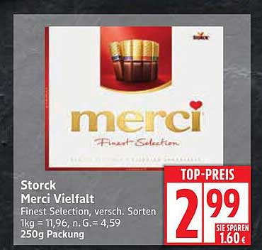 Merci Vielfalt 250g Packung - Finest Selection