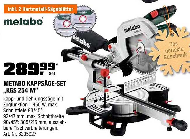 METABO KAPPSÄGE-SET „KGS 254 M“