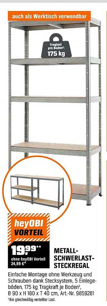 METALL-SCHWERLAST-STECKREGAL