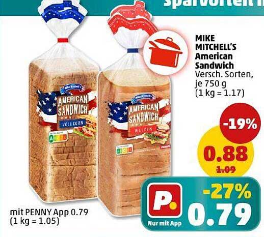 MIKE MITCHELL’S American Sandwich – Verschiedene Sorten, je 750 g