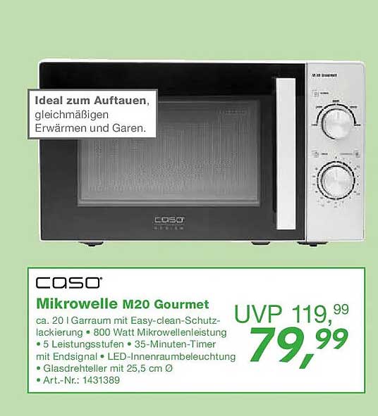 Mikrowelle M20 Gourmet