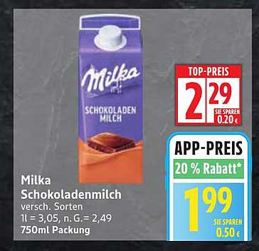 Milka Schokoladenmilch 750ml