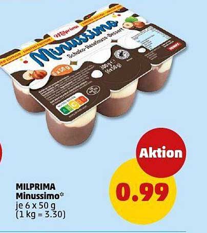MILPRIMA Minusissimo, 6 x 50 g