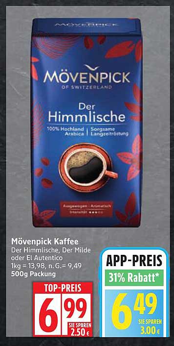 Mövenpick Kaffee Der Himmlische 500g Paket