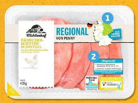 Mühlenhof Hähnchen-Minutensteaks 400g - Regional von Penny