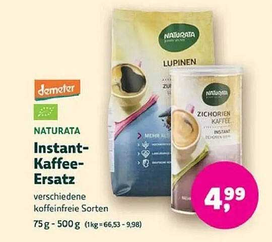 NATURATA Instant-Kaffee-Ersatz - verschiedene koffeinfreie Sorten