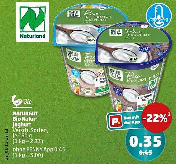 NATURGUT Bio Naturjoghurt - Verschiedene Sorten, je 150 g