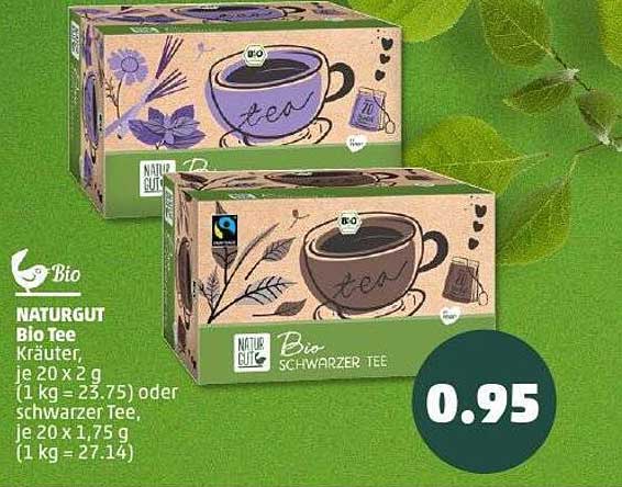 NATURGUT Bio Tee - Kräuter und schwarzer Tee