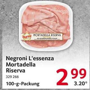 Negroni L'essenza Mortadella Riserva 100-g-Packung