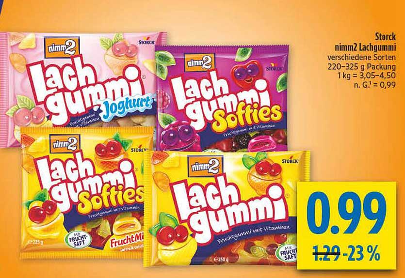 nimm2 Lachgummi verschiedene Sorten 250 g