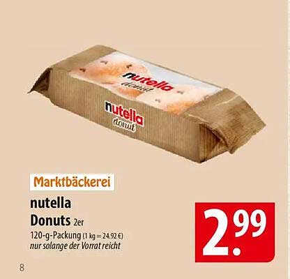 nutella Donuts 2er - Marktbäckerei