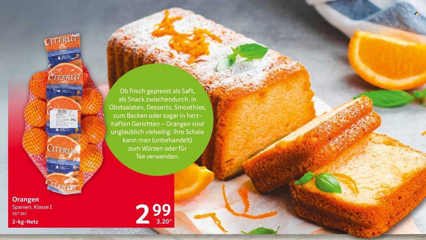 Orangen Spanien, Klasse I - 2 kg Netz