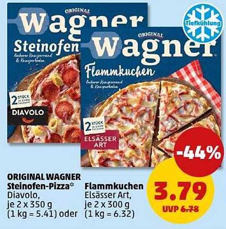 ORIGINAL WAGNER Steinofen-Pizza und Flammkuchen