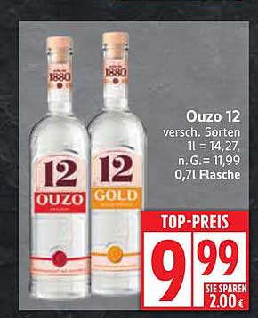 Ouzo 12 – Verschiedene Sorten zum Top-Preis