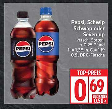 Pepsi, Schwip Schwap oder Seven Up - Top-Preis!