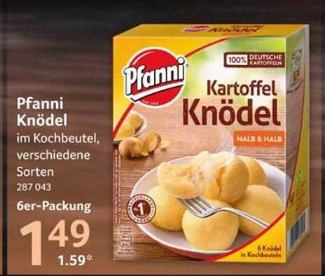 Pfanni Kartoffel Knödel im Kochbeutel, 6er-Packung
