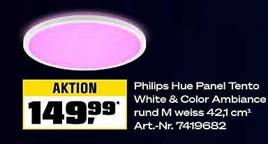 Philips Hue Panel Tento White & Color Ambiance rund M 42,1 cm
