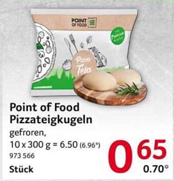 Point of Food Pizzateigkugeln, gefroren, 10 x 300 g