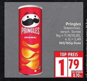 Pringles Original Stapelchips 160/165g