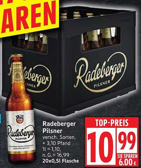 Radeberger Pilsner 20x0,5L