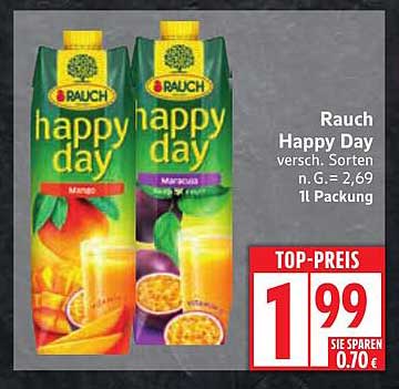 Rauch Happy Day Fruchtsäfte, verschiedene Sorten