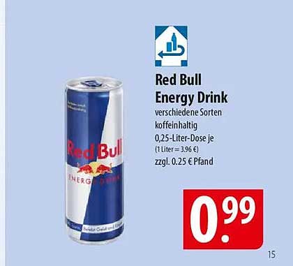 Red Bull Energy Drink 0,25-Liter-Dose