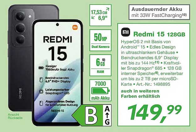 Redmi 15 128GB