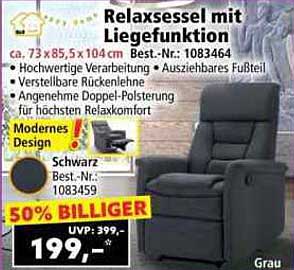 Relaxsessel mit Liegefunktion