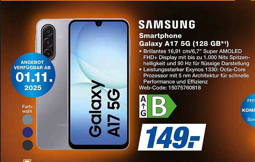 Samsung Smartphone Galaxy A17 5G (128 GB)