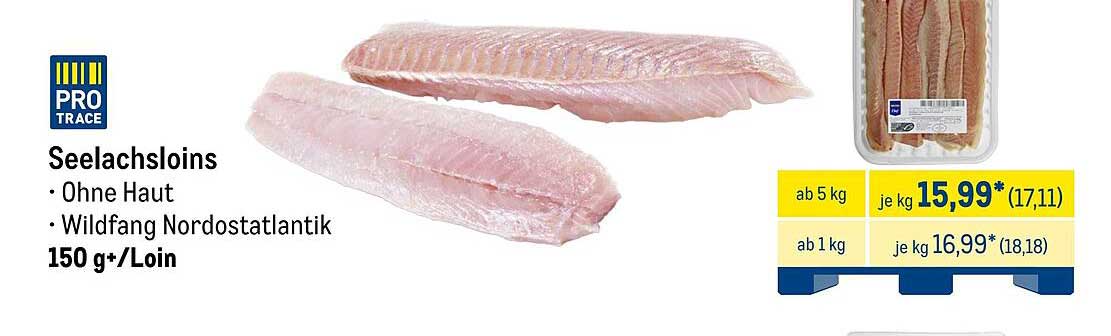 Seelachsloins - Ohne Haut, Wildfang Nordostatlantik, 150 g/Loin