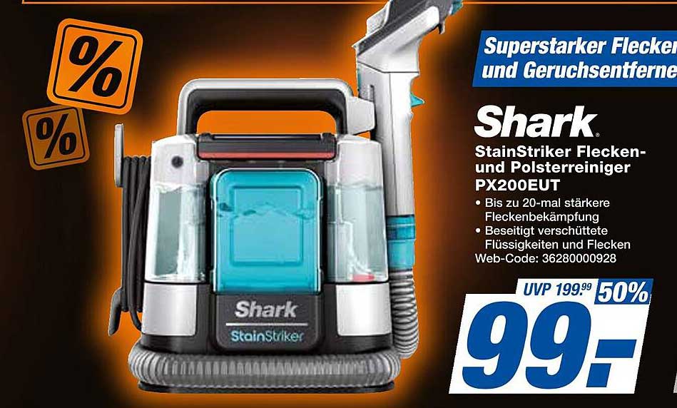 Shark StainStriker Flecken- und Polsterreiniger PX200EUT