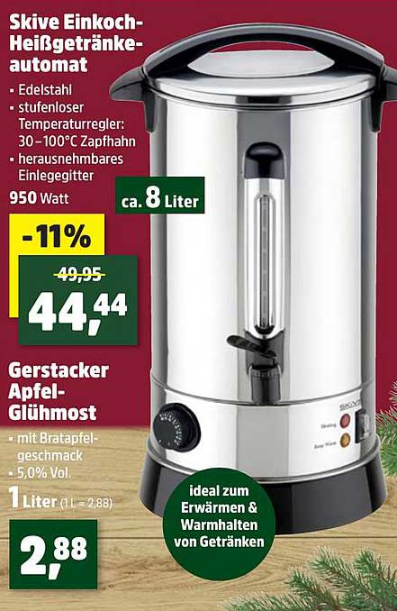 Skive Einkoch-Heißgetränkeautomat