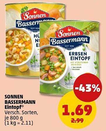 SONNEN BASSERMANN Eintopf 800 g