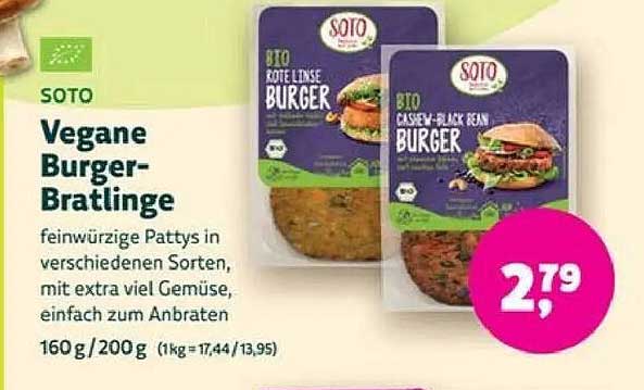 SOTO Vegane Burger-Bratlinge