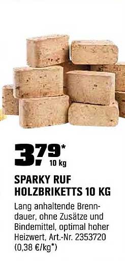 SPARKY RUF HOLZBRIKETTS 10 KG