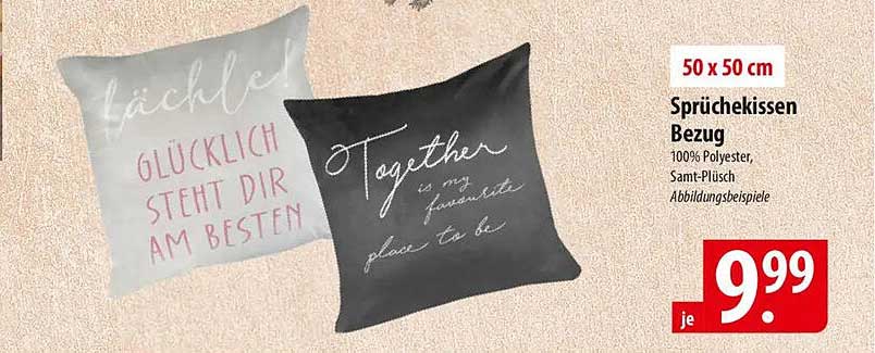 Sprühekissen Bezug 50 x 50 cm