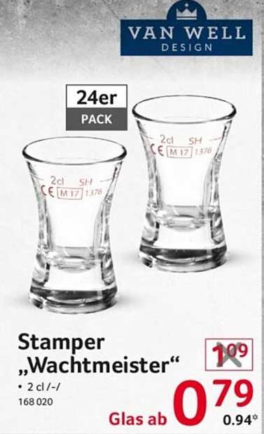 Stamper „Wachtmeister“ 24er Pack – Glas ab 0,79 €