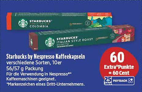 Starbucks by Nespresso Kaffeekapseln - verschiedene Sorten, 10er Packung