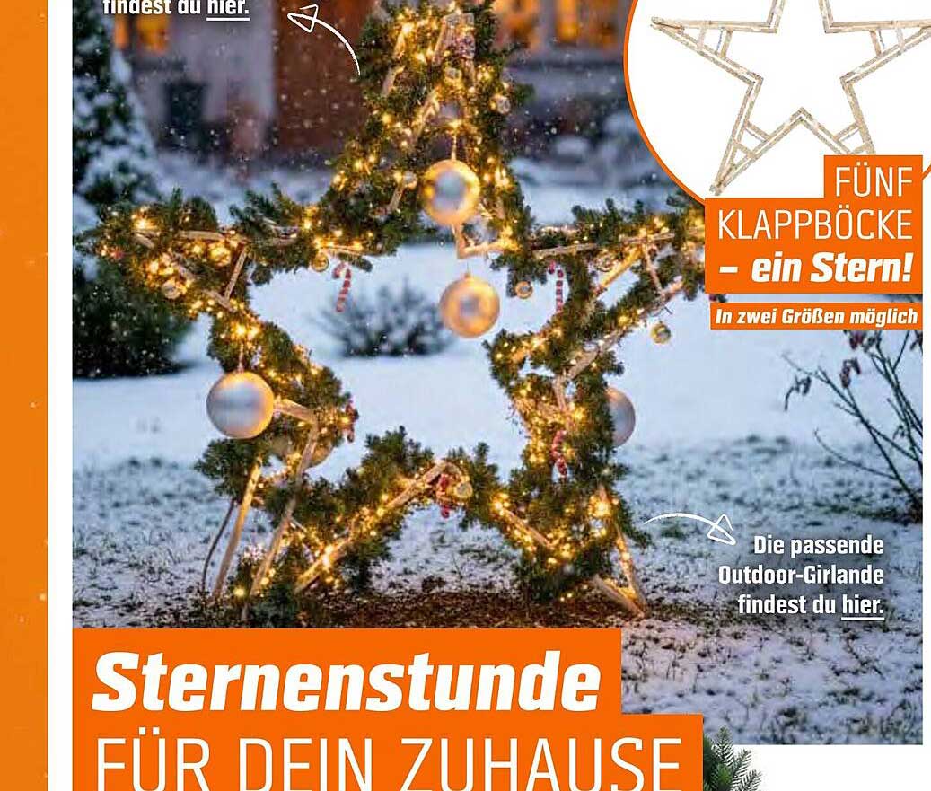 Sternenstunde für dein Zuhause - Fünf Klappböcke, ein Stern!