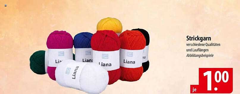 Strickgarn verschiedene Qualitäten und Laufgänge