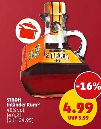 STROH Inländer Rum 40% vol, 0,2 l