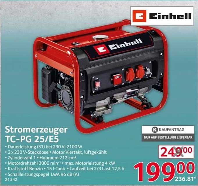 Stromerzeuger TC-PG 25/E5 von Einhell