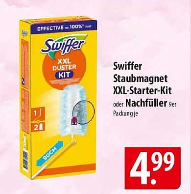 Swiffer Staubmagnet XXL-Starter-Kit oder Nachfüller 9er Packung je