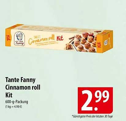 Tante Fanny Cinnamon Roll Kit 600-g-Packung