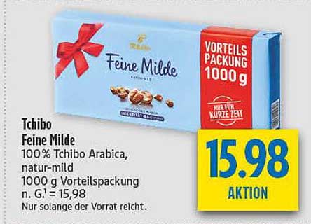 Tchibo Feine Milde 100% Arabica, natur-mild – 1000 g Vorteilspackung