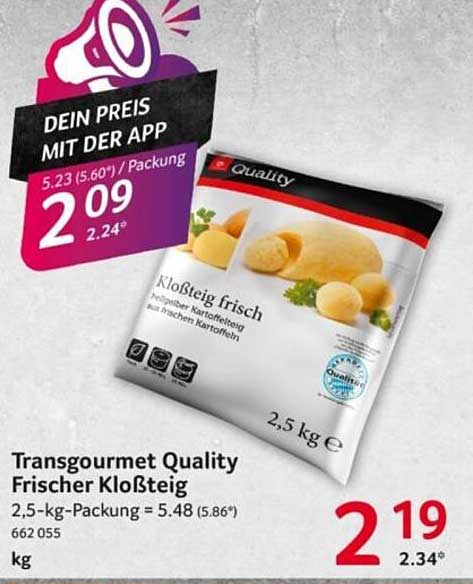 Transgourmet Quality Frischer Kloßteig