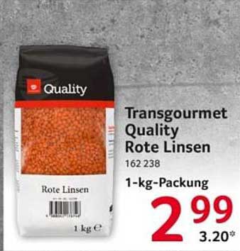 Transgourmet Quality Rote Linsen 1-kg-Packung