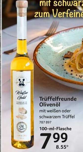 Trüffelfreunde Olivenöl mit weißen oder schwarzem Trüffel
