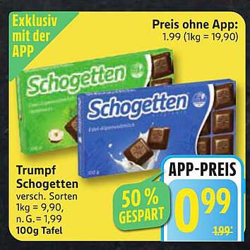 Trumpf Schogetten – Eine süße Versuchung