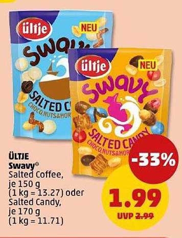 Ültje Swavy Salted Coffee und Salted Candy